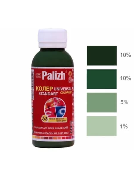 Palizh Колер Темно-зеленый 100 мл