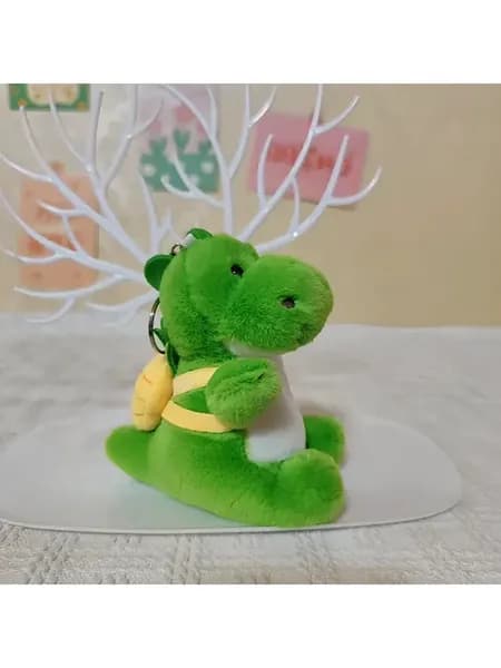 Мягкая игрушка брелок динозавр с рюкзачком