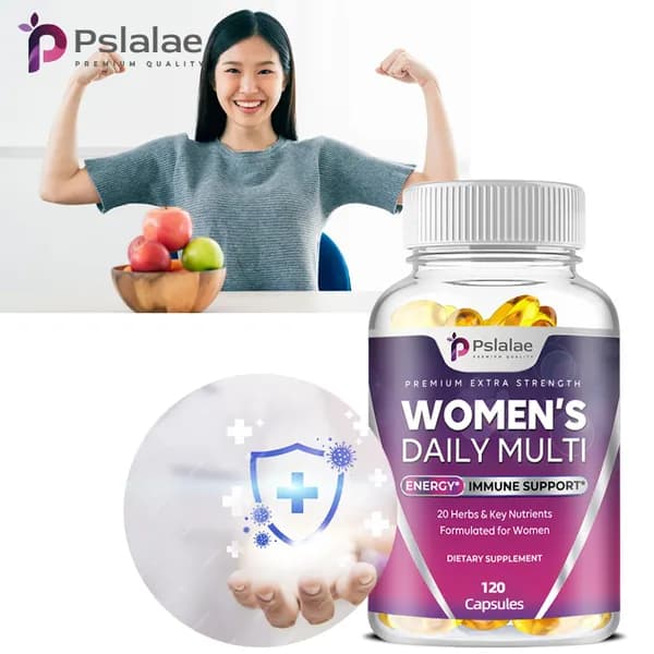 Pslalae Premium Extra Strength Daily Complex для женщин - содержит 20 трав и ключевых питательных веществ - поддерживает энергию и иммунную систему