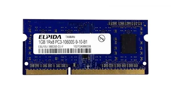 Elpida Оперативная память DDR3, 1333 МГц, 1 x (EBJ10UE8BDS0-DJ-F)