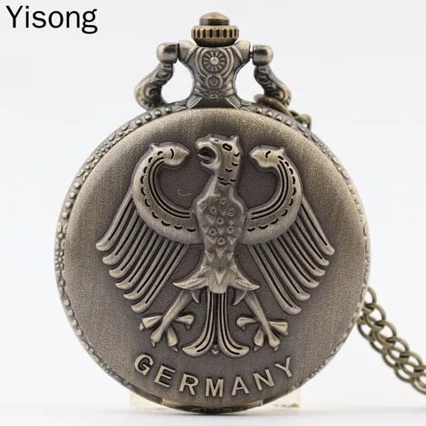Карманные часы с орлом Replica Antique Flip (винтажные, в стиле ретро, подарок из Германии)