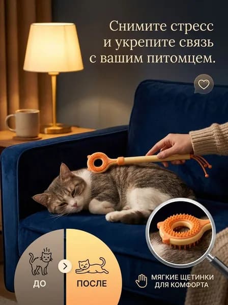 Расческа для животных, многофункциональный, утолщённый, на заказ мультяшный кофейный пластик телескопический