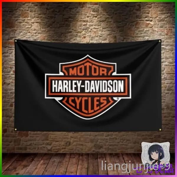Флаг плакат баннер Harley Davidson Харли Дэвидсон
