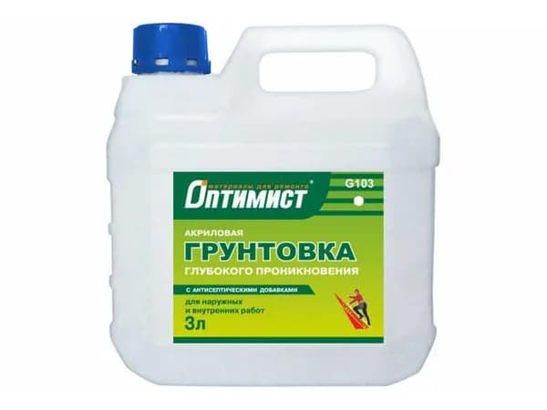 Грунт G103 ОПТИМИСТ глубокого проникновения 3л OPG012