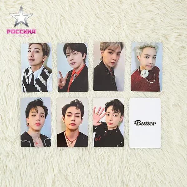 BTS Butter: Полная коллекция из одиннадцати фотокарточек из альбома Butter, официальная версия