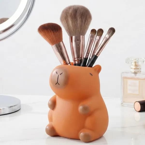 Подставка для ручек Capybara, футляр для кистей для макияжа, 1 шт.