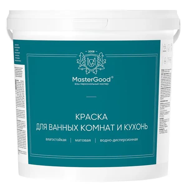 Краска для кухонь и ванных комнат акриловая 1,5 кг