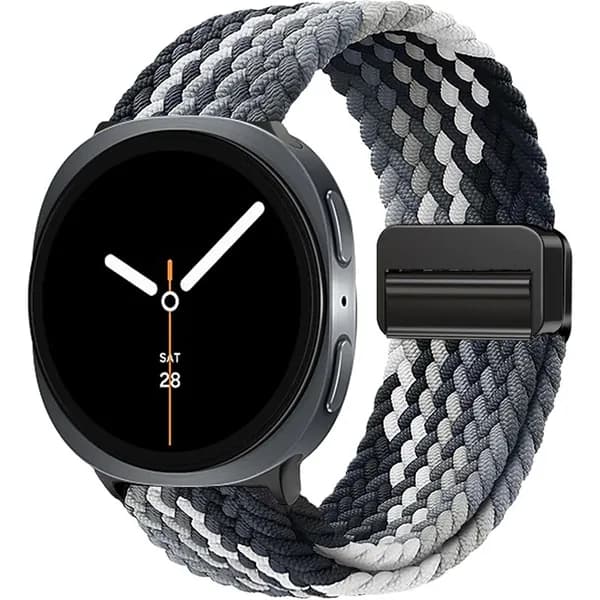 Нейлоновый спортивный ремешок для Samsung Watch 8 40 мм 44 мм, Дышащий тканый ремешок для Samsung Watch 8 Classic 46 мм, Высокоэластичный