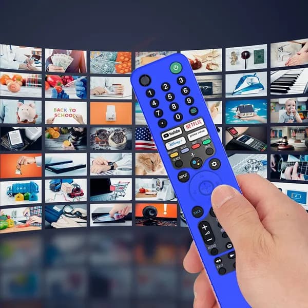 Силиконовый чехол-накладка для пультов Sony RMF-TX520U/MG3-TX520U с регулируемым шнуром