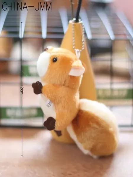 Милый плюшевый белок-ошейник для украшения, 12 CM.