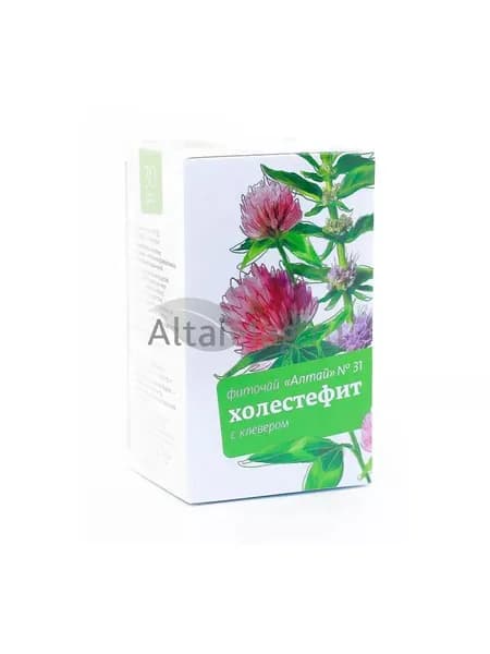 Фиточай Алтай №31 Холестефит с клевером, 30 пакетиков по 2г