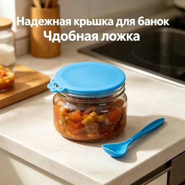 Крышка силиконовая, 9 см, 1 шт