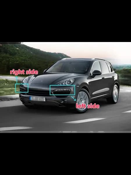 ДХО для Porsche Cayenne 2011-2014, передний бампер, 1pair