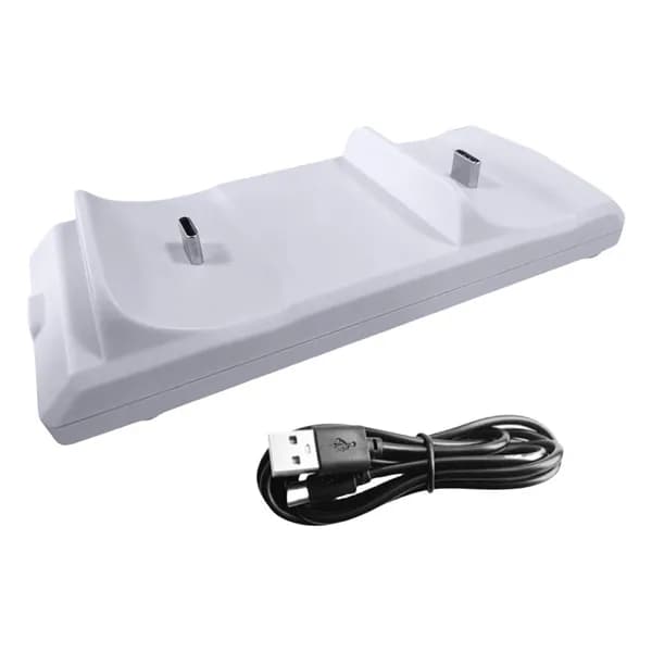 Зарядная станция для контроллеров PS5, белая, USB-C