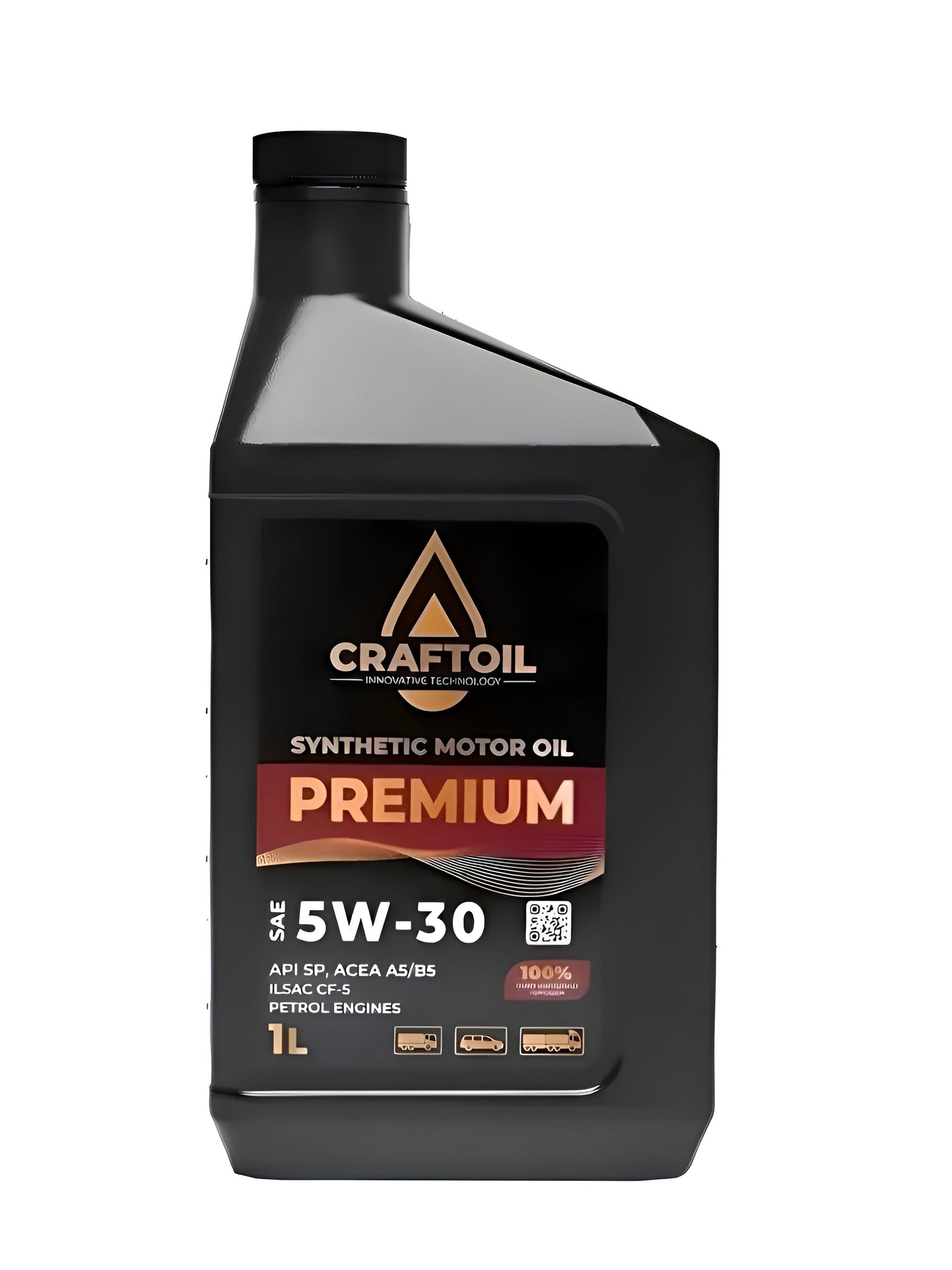 CRAFTOIL 5W-30 бензин 5W-30 Масло моторное, Синтетическое, 1.01 л