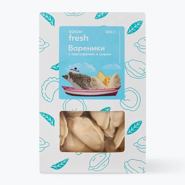 Вареники с картофелем и сыром 500 г, Ozon fresh