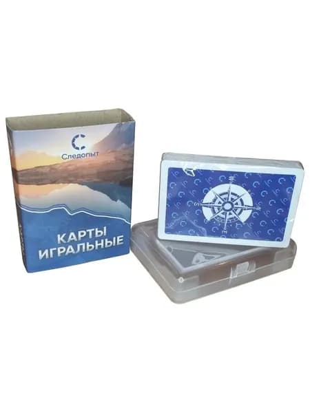 Карты игральные "Следопыт", влагостойкие, пластиковые, (54 карт), 1 шт