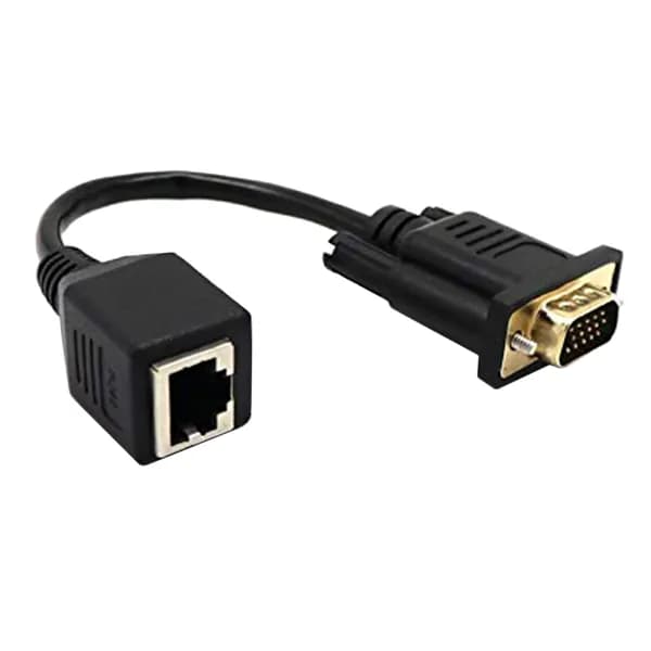 Сетевой кабельный разъем адаптера VGA - RJ45