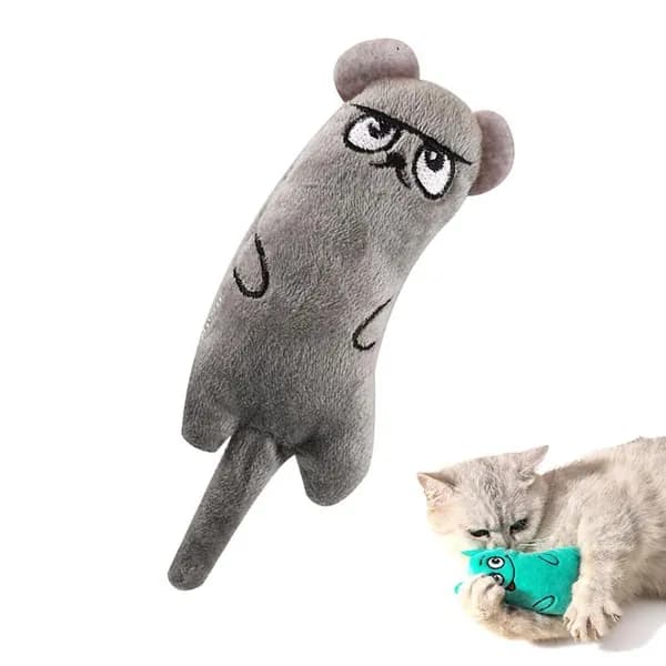 Мультяшная игрушка для кошек со смайликом, игрушка для коренных зубов кошки