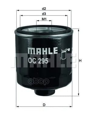 Фильтр масляный MAHLE OC295 Mahle/Knecht арт. OC295