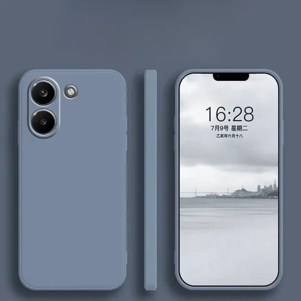Для POCO X8 Pro Жидкий силиконовый матовый мягкий чехол для телефона, защитная крышка объектива камеры конфетного цвета
