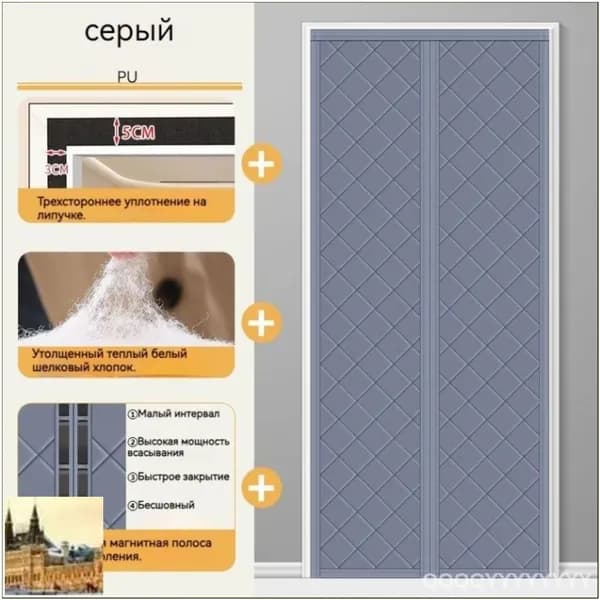 Дверь межкомнатная, Полиэстер с ПВХ покрытием, 800x2000, Глухая