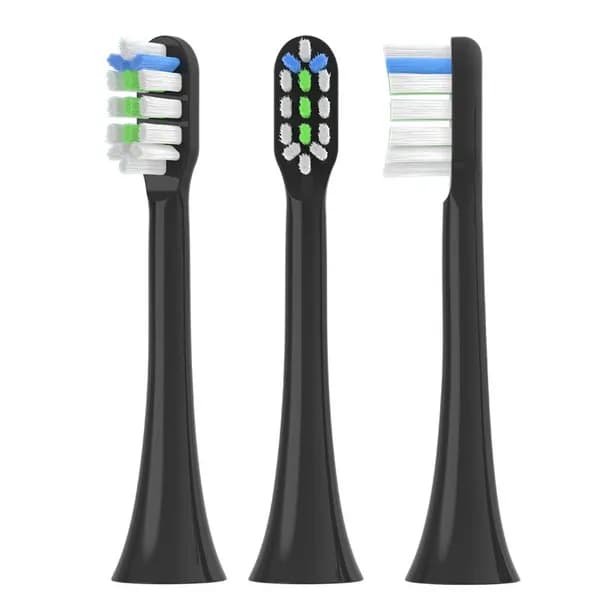Насадка для электрической зубной щетки SOOCAS X3U/X3Pro/V1/V2/X5/D3: черная, мягкая щетина с цветовым индикатором износа