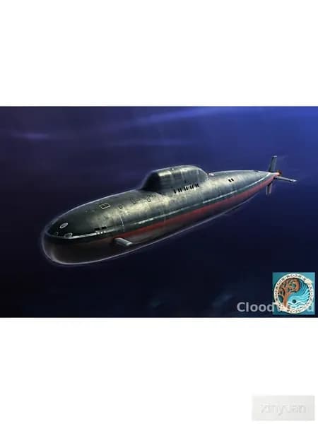 Hobbyboss 83528 1:350 Атомная подводная лодка ВМФ России класса "Альфа" Сборная модель судна