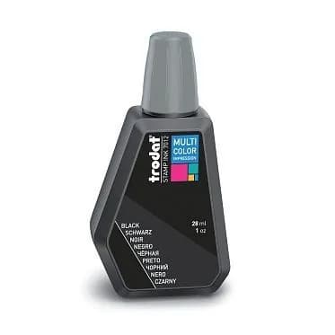 Штемпельная краска Trodat Multi Color, 28 мл, ЧЕРНЫЙ цвет