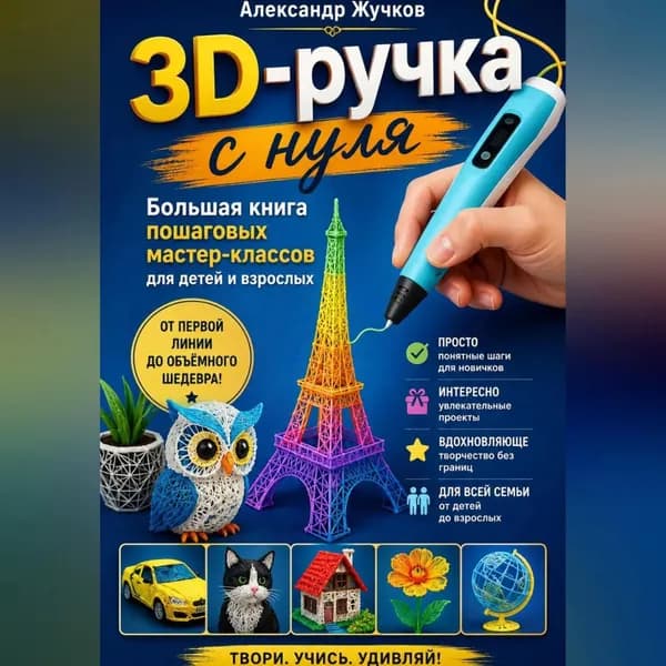 3D-ручка с нуля. Большая книга пошаговых мастер-классов для детей и взрослых | Жучков Александр | Электронная аудиокнига