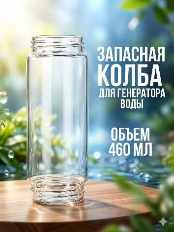 Запасной резервуар(колба) для генератора водородной воды(арт. 156498745, 674687658). 460 мл