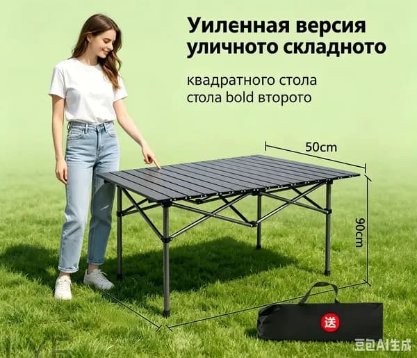 Садовый стол 90х50х50 см