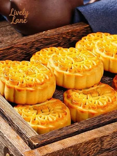 Лунные пироги с пастой из чёрной фасоли 8Штука