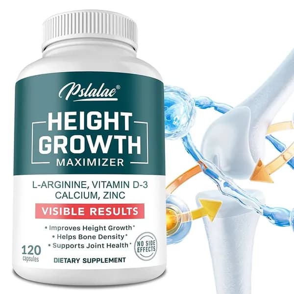 Биологически активная добавка Pslalae Height Growth Maximizer разработана для стимуляции роста костей, повышения плотности костной ткани и поддержания здоровья суставов.