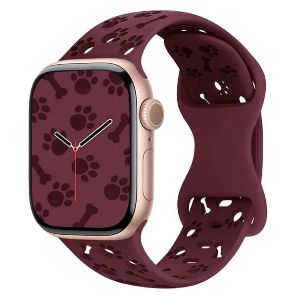 Силиконовый ремешок собачья лапа, подходит для Apple Ultra 3/2, 49мм 45мм 44мм 42мм S11/10 46мм, совместим с iWatch Series 9 8 7 6 5 SE,Ремешок для спортивных часов