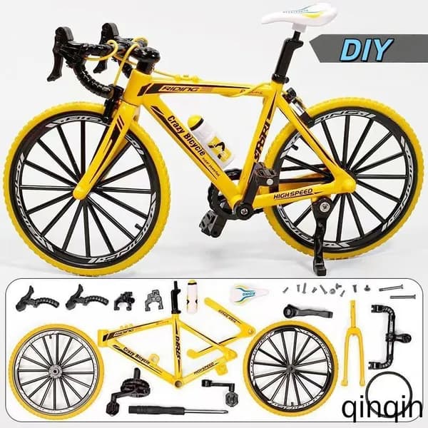 Модель велосипеда 1:8, реалистичная, с подвижными частями, для сборки DIY