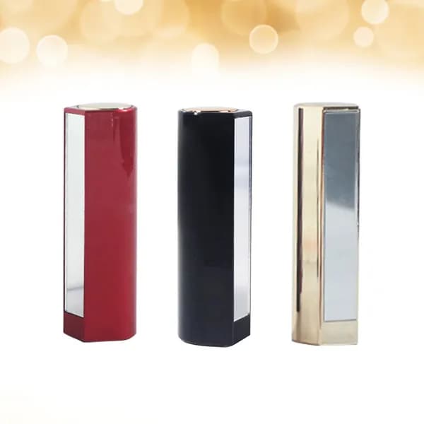 Пластиковые тубы для бальзама для губ с зеркалом, набор из 3 штук, для повседневного использования