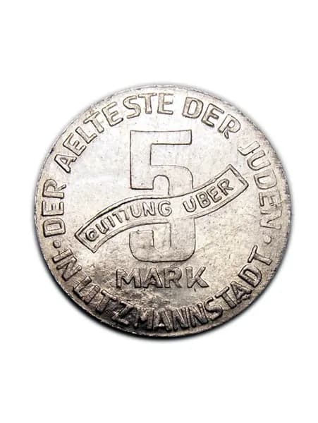 5 марок 1943 год монеты Гетто , сувенирная монета