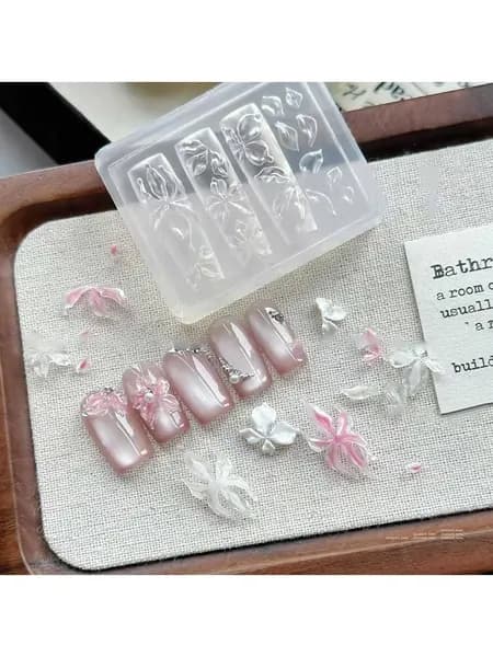 Ледяной цветок с высокой проницаемостью формы для ногтей