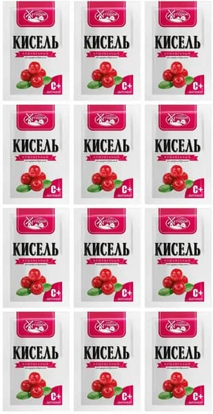 Хуторок Кисель Клюква, 30 г, 12 шт