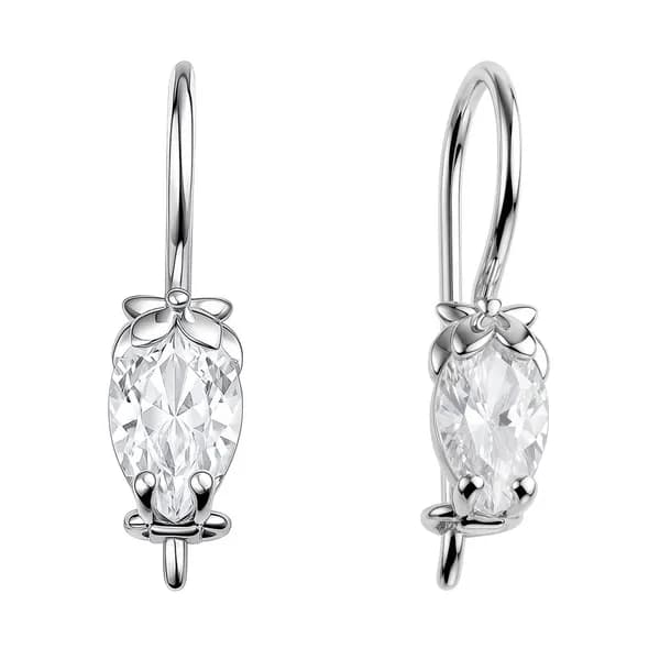 Серьги Сова детские с фианитами серебро 925 пробы 585GOLD