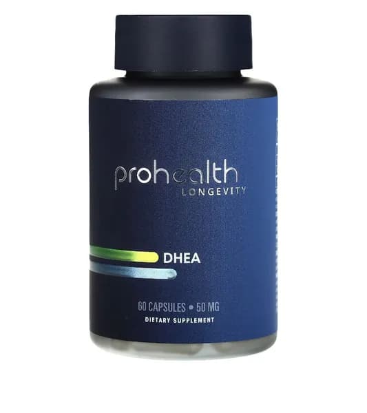 ДГЕА, 50 мг, 60 капсул, DHEA ProHealth Longevity