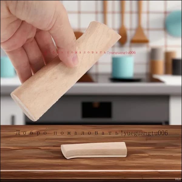 Набор из двух буковых ножей с нескользящими ручками, размер 12.20x3.30X2.00 см