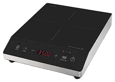 Плита индукционная HURAKAN HKN-HST35F PRO. 3.5 кВт, нержавеющая сталь, 10 уровней нагрева