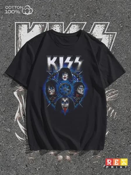 Футболка с принтом группа Kiss