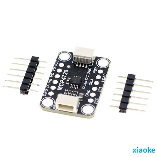 4-канальный 12-битный ЦАП MCP4728 с EEPROM и интерфейсом STEMMA QT