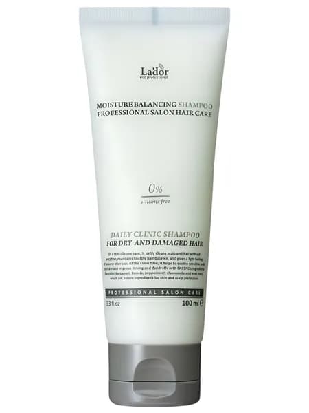 Шампунь увлажняющий бессиликоновый Lador Moisture Balancing Shampoo 100 мл