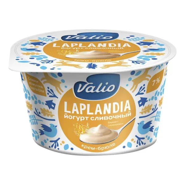 Йогурт Valio Laplandia сливочный крем-брюле 7% 180 г