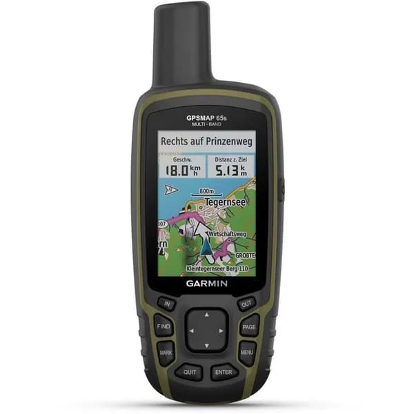 Туристический навигатор Garmin GPSMAP 65S, многополосный GPS ГЛОНАСС Galileo, компас, барометр, 16 ГБ