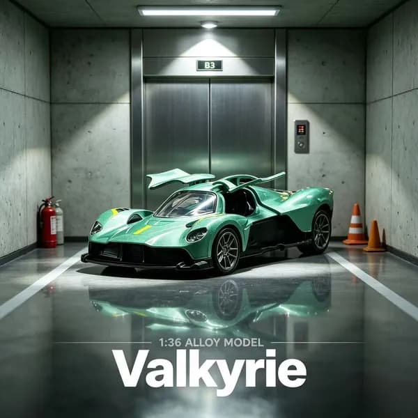 Гоночная модель Aston Martin Valkyrie,машинка игрушка